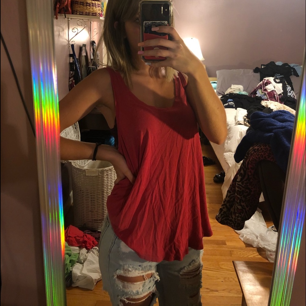 Pink American eagle tank top